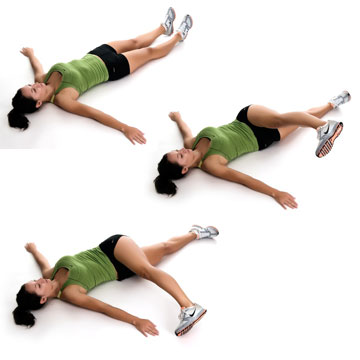 Supine piriformis stretch best sale with foot on ground